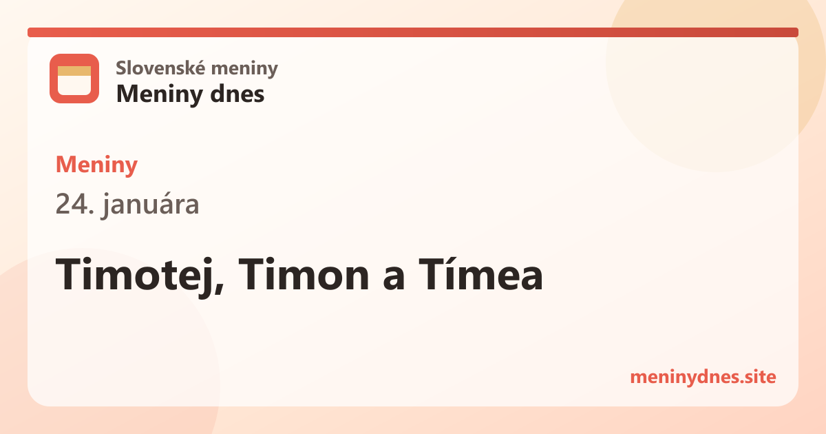 Meniny 24. januára: Timotej, Timon a Tímea